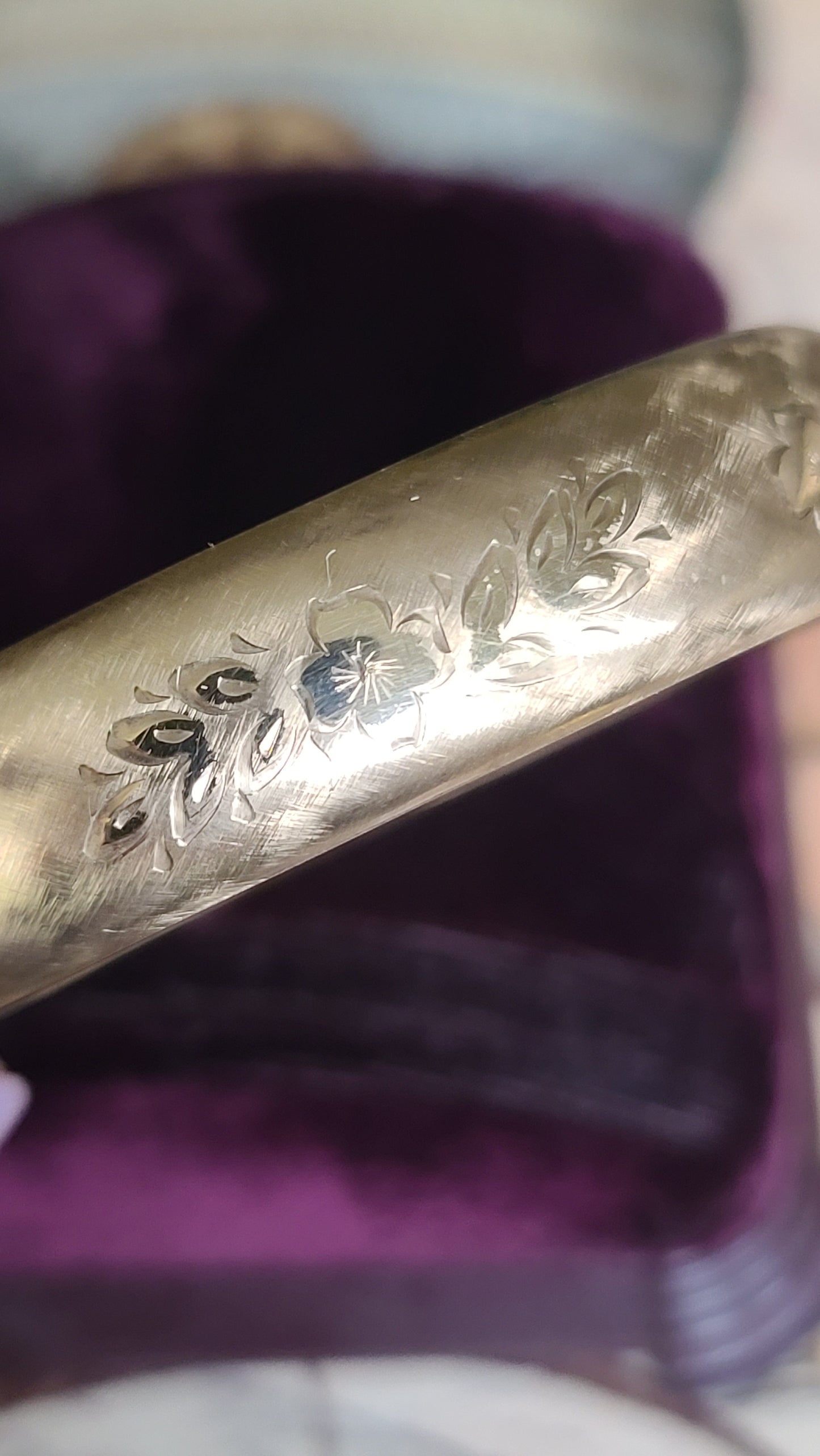 Hayward 12k Gold Filled Floral Bangle Bracelet