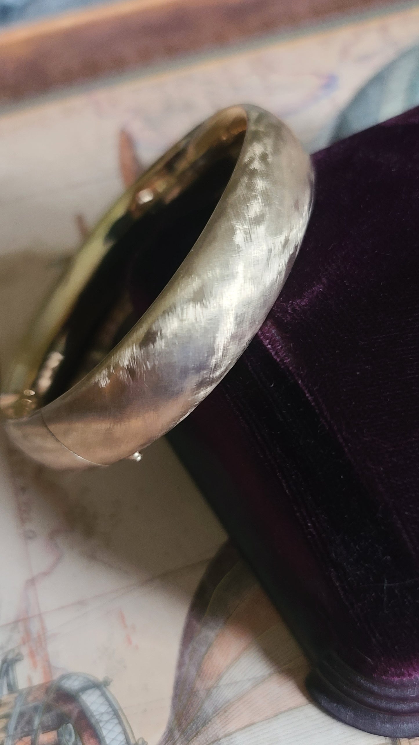 Hayward 12k Gold Filled Floral Bangle Bracelet