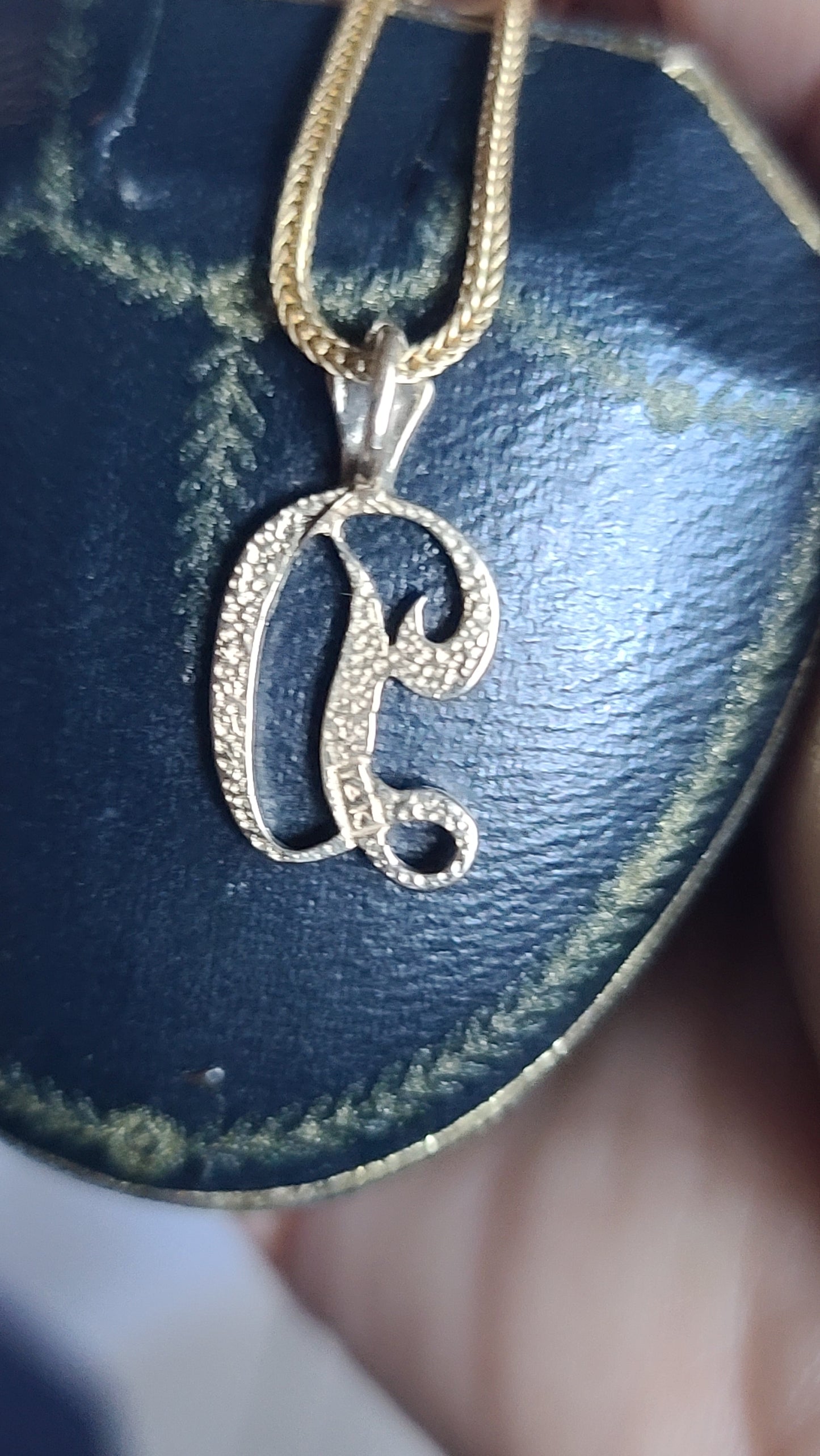 Initial D Pendant, 14K Yellow Gold