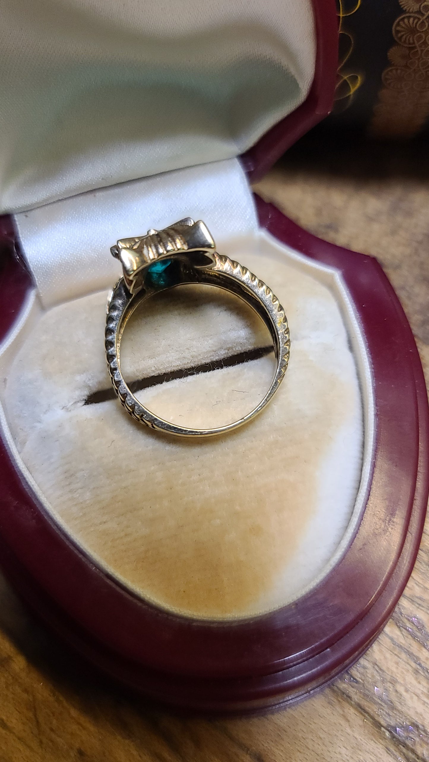 Vintage 10K Yellow Gold Kitty Cat Ring, Size 6.5