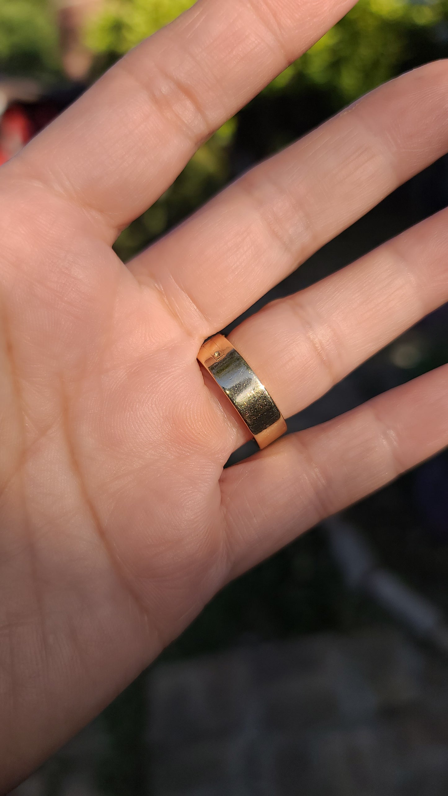 14K Three Row Design Diamond Ring with Arthritic Band Closure by BRUNER, size 6.75 US,