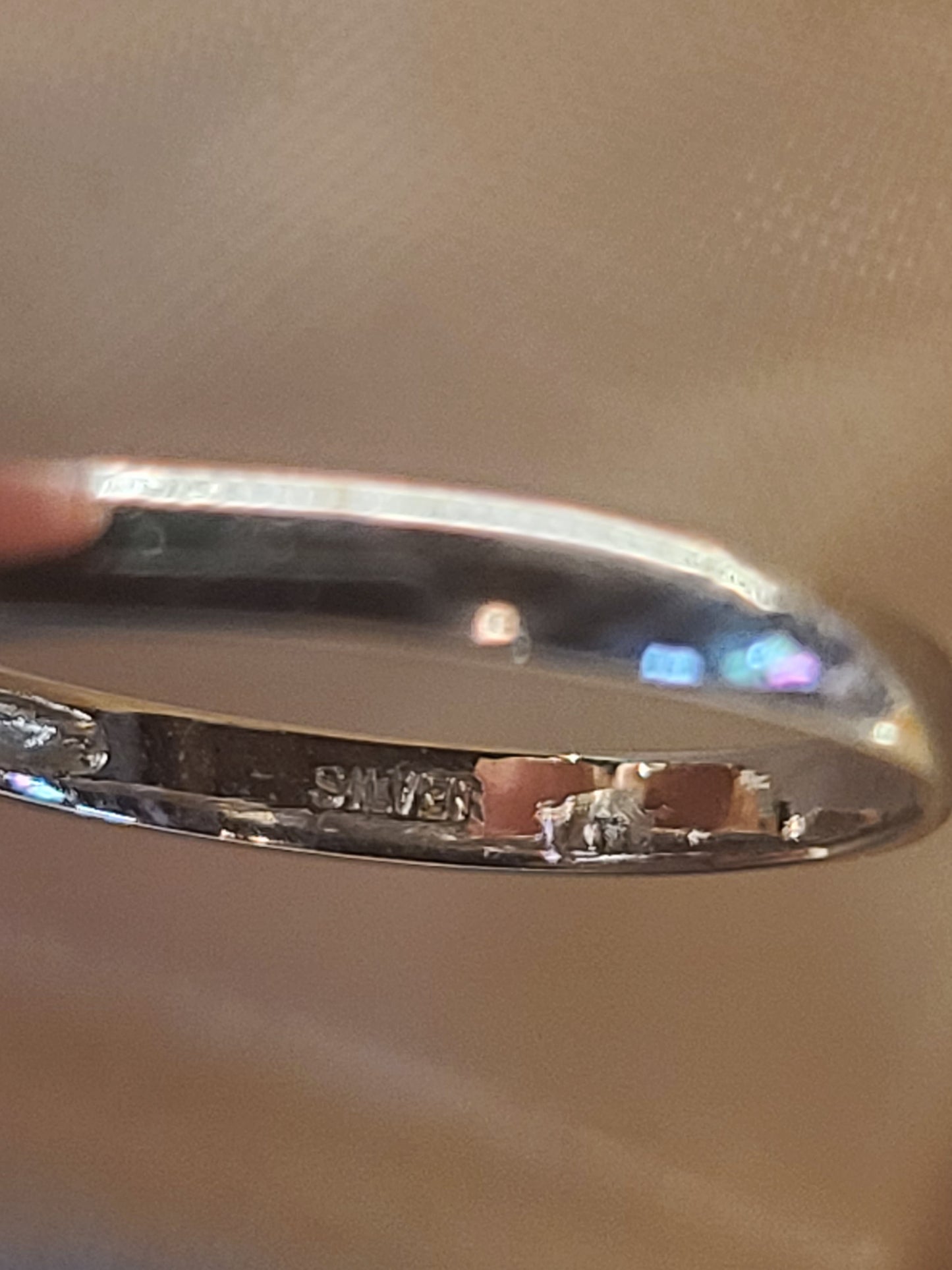 Vintage Silver Pearl Ring, size 7